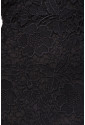 Čierne čipkované koktejlové šaty