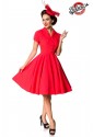 Ladné červené dámske vintage šaty Belsira