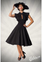 Dámske retro čierne spoločenské šaty Belsira